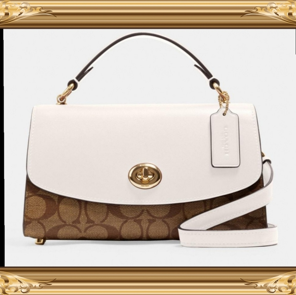 Tilly Satchel 23 In Signature Canvas With Coach bo